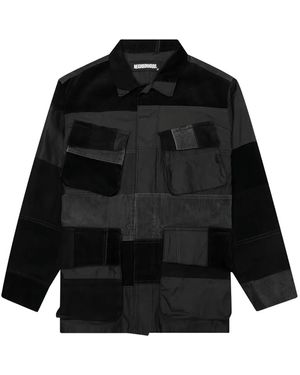 Neighborhood Corduroy Patchwork Jacket - Black