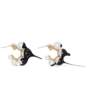 OTTOLINGER Pendientes Con Perlas Artificiales - Blanco