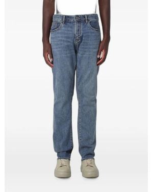 ARMANI EXCHANGE Belt-Loop Buttoned Jeans - Blue