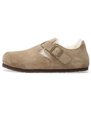 Birkenstock London Shearling Suede Trainers - White