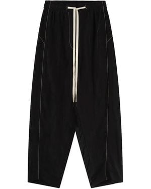 Lee Mathews Pantalon Sandy À Lien De Resserrage - Noir