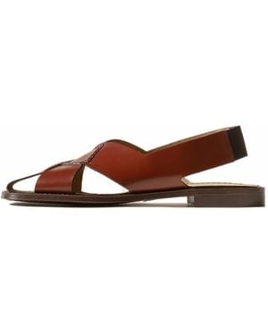 Hereu Sandalias Llano Planas - Marrón