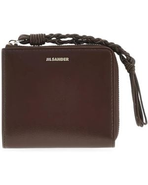 Jil Sander Tangle Card Holder - Brown