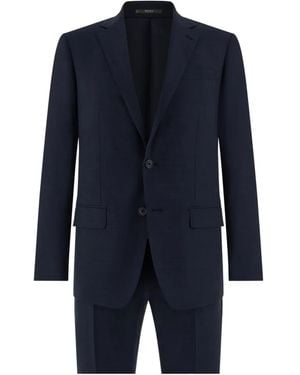 BOGGI Geruit Pak - Blauw