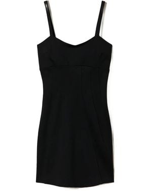 Twinset Shoulder-Strap Mini Dress - Black