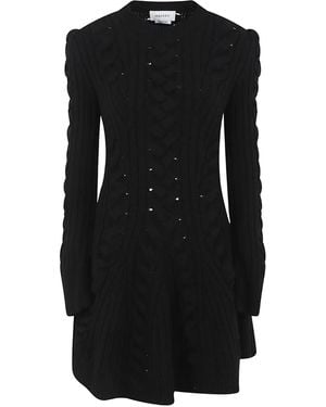 McQueen Vestido de punto de ochos - Negro