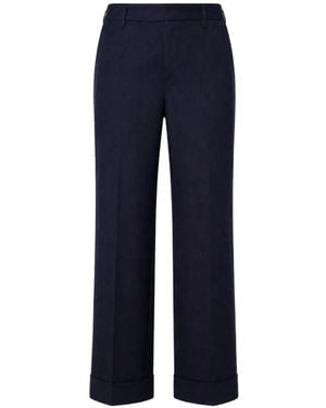 Tela Andrew Turn-Up Pants - Blue