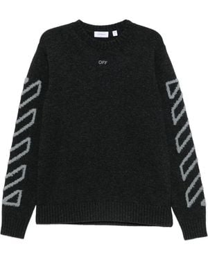Off-White c/o Virgil Abloh Jersey De Manga Larga - Negro