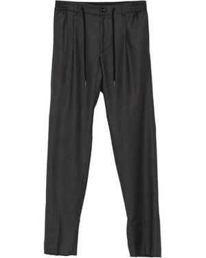 Tagliatore Pantaloni Plissé Con Coulisse - Nero