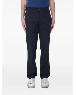 Jeckerson J18 Slim-Fit Gabardine Trousers - Blue