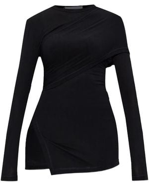 Helmut Lang Blusa asimétrica - Negro