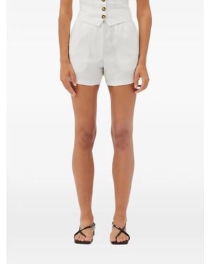 Maria Cher Candin Salma Linen Shorts - White