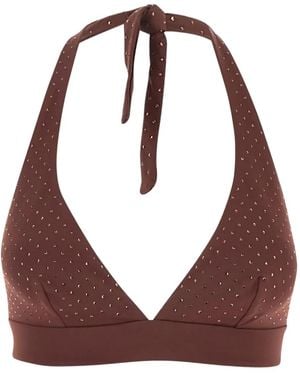 Fisico Bikinioberteil Mit Strass - Lila