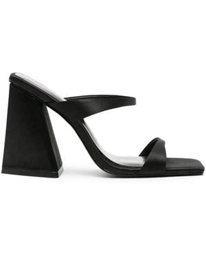 Just Cavalli 105Mm Square-Toe Sandals - Black