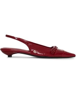 Anine Bing Zoey Slingback Court Shoes - Red