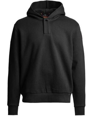 Parajumpers Aidone Hoodie Met Logo-Patch - Zwart