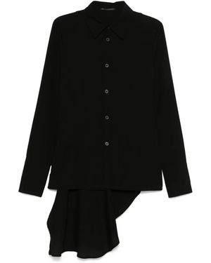 Yohji Yamamoto Draped Shirt - Black