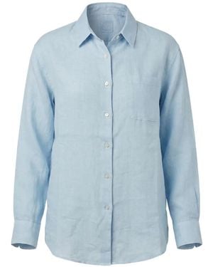 120% Lino Linen Shirt - Blue