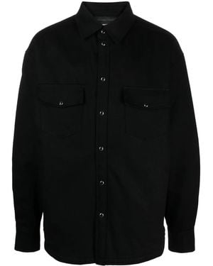Purple Brand Padded Twill Shirt Jacket - Black
