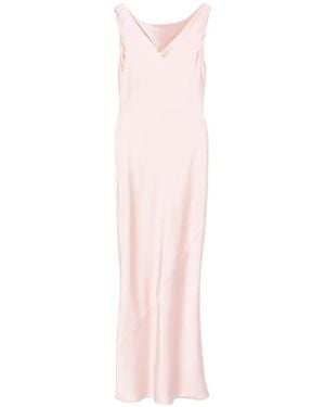 Norma Kamali Cowl-Neck Maxi Dress - Pink