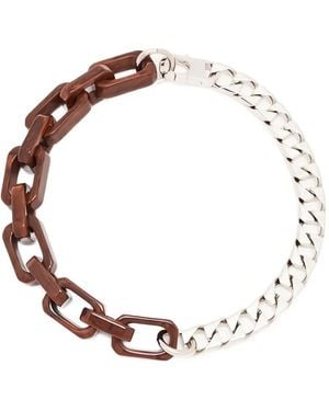 Plan C Flat-Chain Necklace - Metallic