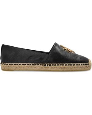 Tory Burch Logo-Embellished Espadrilles - Black