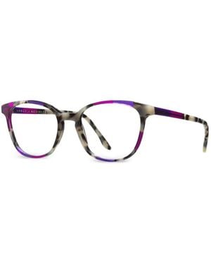 Lamarca Eyewear Mosaico Round-Frame Glasses - Naturel