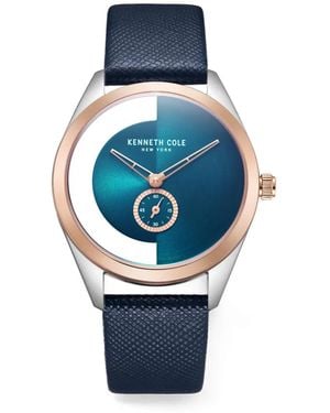 Kenneth Cole Round-Face 36Mm Watch - Blue
