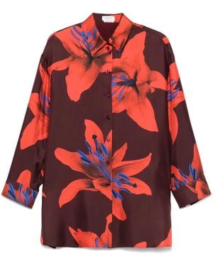 McQueen Silk Shirt - Red