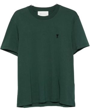 Ami Paris Ami De Coeur T-Shirt - Green