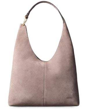 Calvin Klein Suede Shoulder Bag - Grey