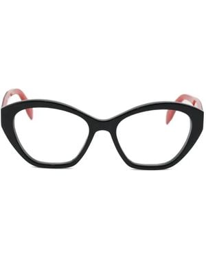 McQueen Cat-Eye Frame Glasses - Black