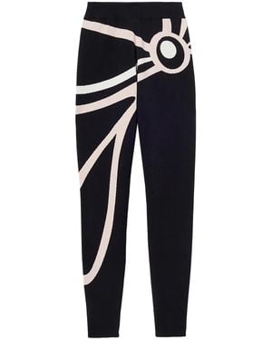 PUCCI Leggins deportivos con motivo Marmo en jacquard - Azul