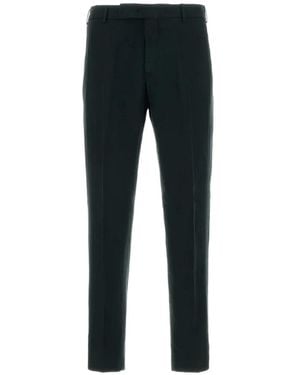 PT Torino Lyocell Blend Trousers - Black