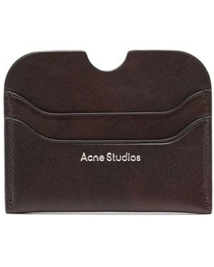 Acne Studios Logo-Embossed Leather Wallet - Brown
