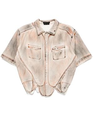 JUNTAE KIM Cropped Shirt - Natural
