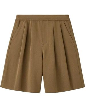 CFCL Tc Milan Pleated Knitted Shorts - Natural