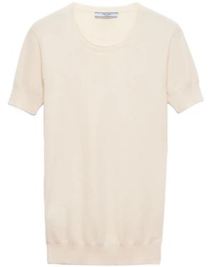 Prada ショートスリーブ セーター - ナチュラル