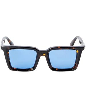 Off-White c/o Virgil Abloh Dalton Tortoiseshell Sunglasses - Blue
