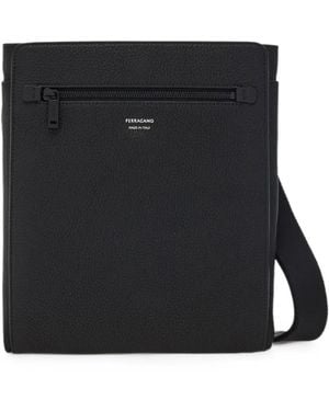 Ferragamo Leather Crossbody Bag - Black