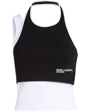 Karl Lagerfeld プリント Tシャツ - ブラック