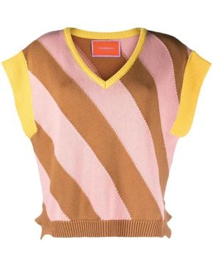 La DoubleJ Veneziana Knitted Vest - Pink