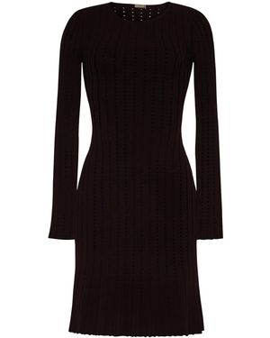 Adam Lippes Pointelle-Knit Minidress - Black