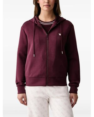 Guess Hoodie Mit Reißverschluss - Rot