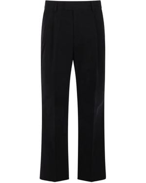 SALON C. LUNDMAN Pleated Tailored Trousers - Black