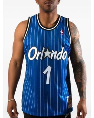 Mitchell & Ness Pinstripe Jersey - Blue