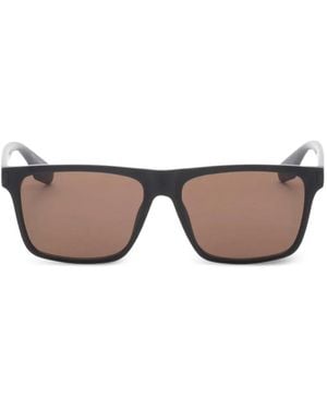 Calvin Klein Matte Rectangle-Frame Sunglasses - Gray