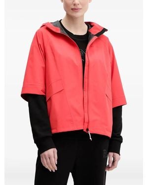 Peak Performance Zip-Off Sleeves Hooded Jacket - Red