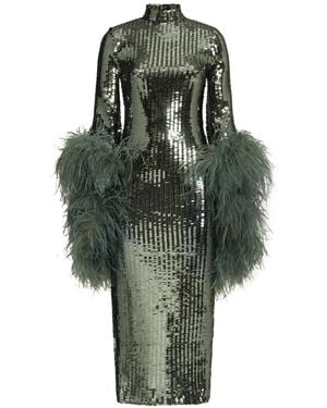 Taller Marmo Del Rio Disco Sequinned Midi Dress - Green