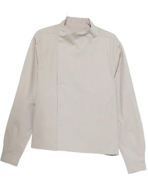 Rick Owens Mock-Neck Jacket - White